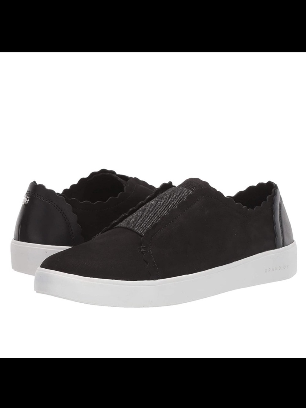 Cole Haan Grand OS Women’s Black and White Slip-On Sneakers Size 8
